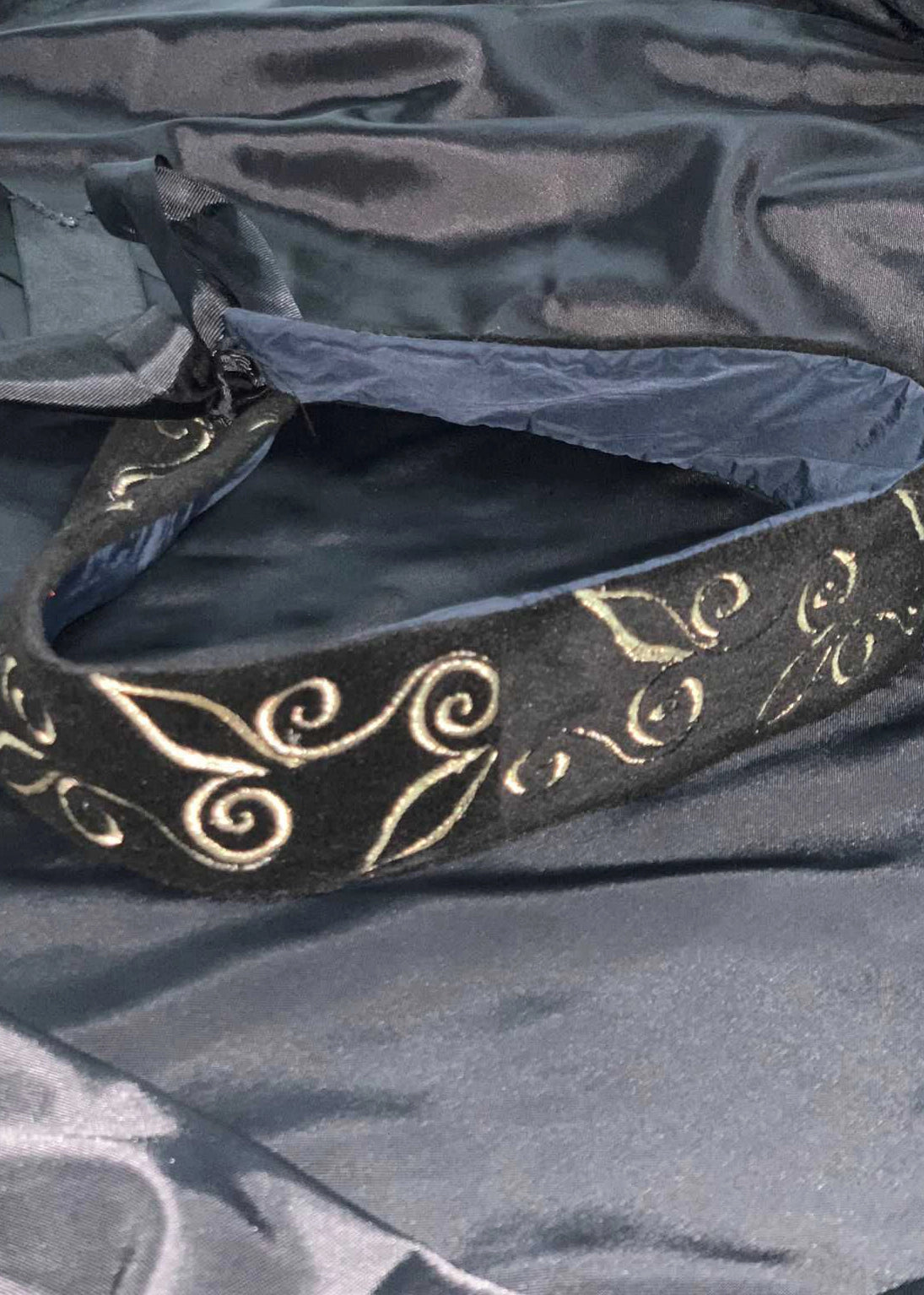 Embroidered Traditional Black Belt